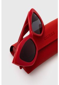 Guess okulary przeciwsłoneczne damskie kolor czerwony. Kolor: czerwony #2