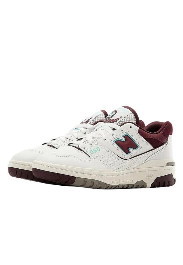 Buty do chodzenia dla dorosłych New Balance 550 White Burgundy. Kolor: czerwony. Sport: turystyka piesza