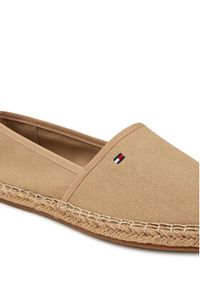 TOMMY HILFIGER - Tommy Hilfiger Espadryle Flag Canvas Espadrille FW0FW08541 Brązowy. Kolor: brązowy. Materiał: materiał #3