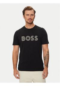 BOSS - Boss T-Shirt 50519358 Czarny Regular Fit. Kolor: czarny. Materiał: bawełna