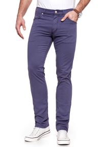 Wrangler - WRANGLER SPODNIE MĘSKIE GREENSBORO DUSK PURPLE W15QRU25K 112127055. Materiał: jeans #5