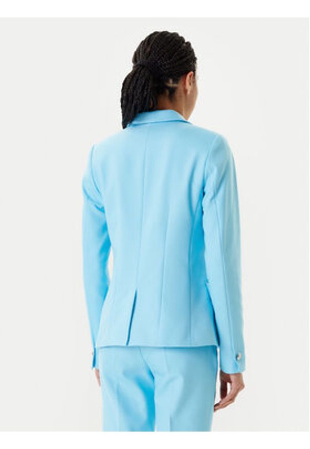 Morgan Marynarka 251-VPKY.F Turkusowy Slim Fit. Kolor: turkusowy. Materiał: bawełna, syntetyk