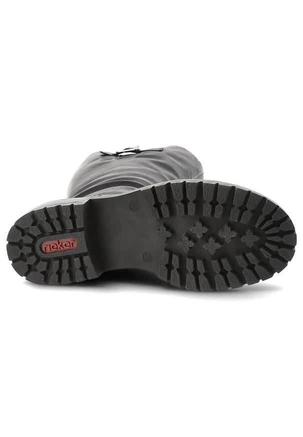 Czarne Kozaki Rieker Ocieplane Buty Damskie. Okazja: na co dzień. Zapięcie: klamry. Kolor: czarny. Materiał: syntetyk, materiał. Sezon: zima, jesień. Styl: casual, elegancki, klasyczny