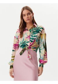 Guess Koszula W5GH0IWH9C2 Kolorowy Classic Fit. Materiał: syntetyk. Wzór: kolorowy