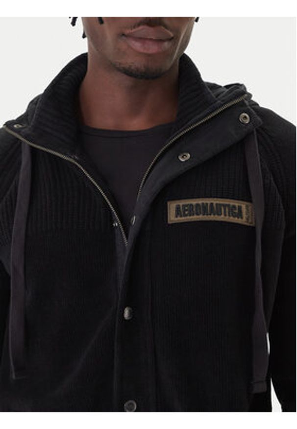 Aeronautica Militare Bluza 252MA1575UL00539 Czarny Regular Fit. Kolor: czarny. Materiał: bawełna