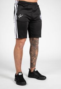 GORILLA WEAR - Spodenki fitness męskie Gorilla Wear Stratford Track Shorts. Kolor: czarny. Sport: fitness