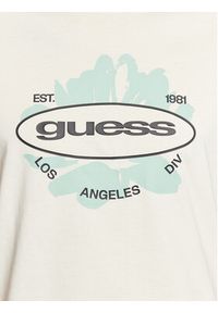 Guess T-Shirt Logo M3GI61 K9RM1 Écru Slim Fit. Materiał: bawełna #6