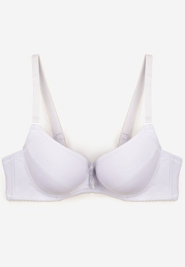Renee - Biały Biustonosz z Odpinanymi Ramiączkami Full Cup Aristea. Kolor: biały. Rodzaj stanika: odpinane ramiączka