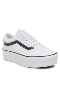 Vans Tenisówki Ua Old Skool Stackform VN0A7Q5MTWB1 Biały. Kolor: biały. Materiał: skóra #6