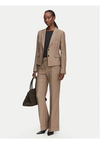BOSS Marynarka 50564479 Brązowy Slim Fit. Kolor: brązowy. Materiał: wiskoza #5