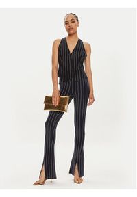 NORMA KAMALI Spodnie materiałowe KK1247PL016642 Granatowy Slim Fit. Kolor: niebieski. Materiał: syntetyk #5