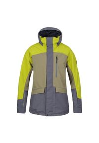 Kurtka męska narciarska Hannah Garow FD burnt olive/citronelle. Kolor: zielony, szary, wielokolorowy. Sport: narciarstwo #1
