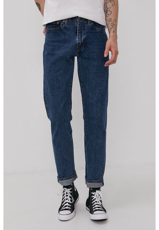 Levi's® - Levi's jeansy 514 męskie. Okazja: na spotkanie biznesowe. Kolor: niebieski. Styl: biznesowy
