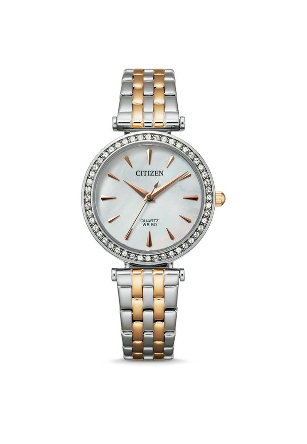 CITIZEN ZEGAREK Elegance ER0216-59D. Rodzaj zegarka: analogowe. Materiał: materiał. Styl: klasyczny, elegancki