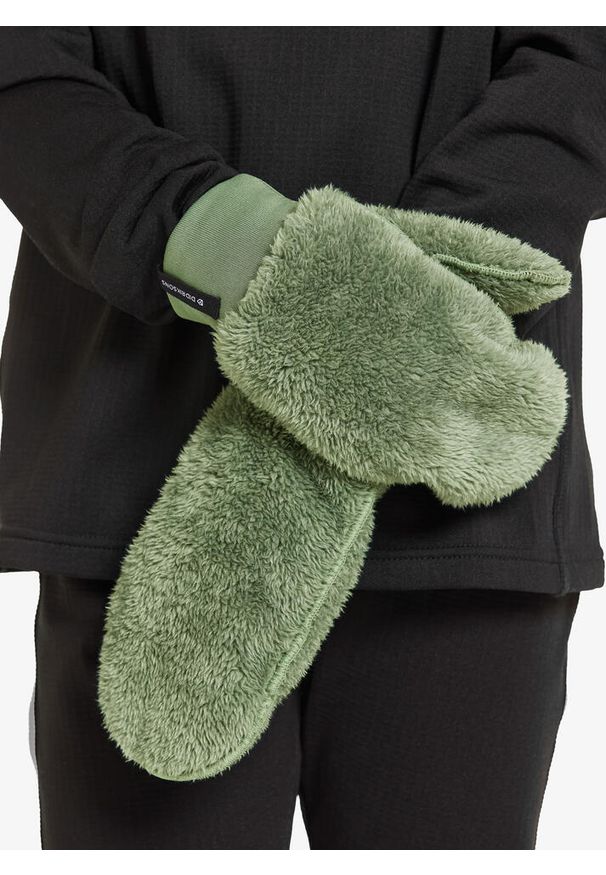 Rękawiczki dziecięce Didriksons Mejram Mittens. Kolor: zielony