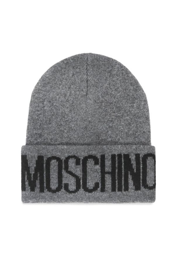 MOSCHINO Czapka 60091 M5672 Szary. Kolor: szary. Materiał: materiał