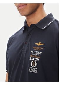 Aeronautica Militare Polo 251PO1853P191 Granatowy Regular Fit. Typ kołnierza: polo. Kolor: niebieski. Materiał: bawełna #3