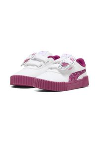 Puma - Sneakersy dla maluchów Carina 3.0 PUMA × HELLO KITTY AND FRIENDS PUMA. Kolor: różowy, biały, wielokolorowy. Wzór: motyw z bajki. Sport: turystyka piesza #1