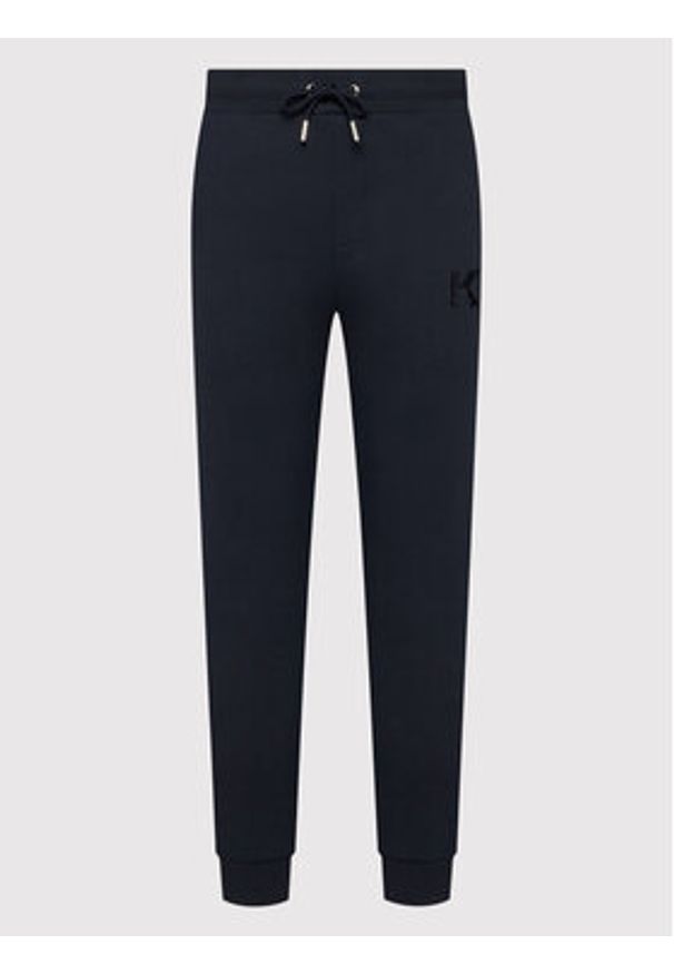 Karl Lagerfeld - KARL LAGERFELD Spodnie dresowe 705893 500900 Granatowy Regular Fit. Kolor: niebieski. Materiał: bawełna