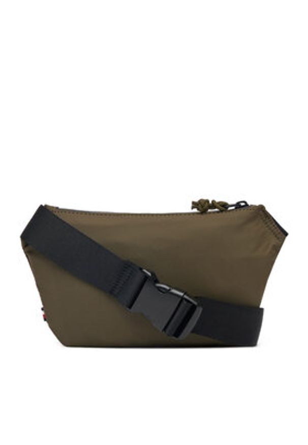 TOMMY HILFIGER - Tommy Hilfiger Saszetka nerka Th Colour Bumbag AM0AM13220 Zielony. Kolor: zielony. Materiał: materiał, nylon