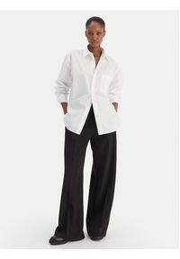 BOSS Koszula Saturday 50543800 Biały Oversize. Kolor: biały. Materiał: bawełna #4