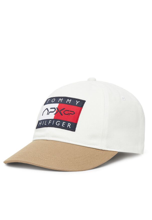 TOMMY HILFIGER - Tommy Hilfiger Czapka z daszkiem F1 Movie AM0AM13966 Biały. Kolor: biały. Materiał: materiał, bawełna