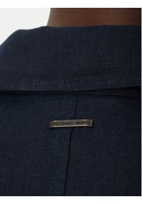 Michael Kors Kurtka przejściowa CS4205YBEY Granatowy Regular Fit. Kolor: niebieski. Materiał: len #5