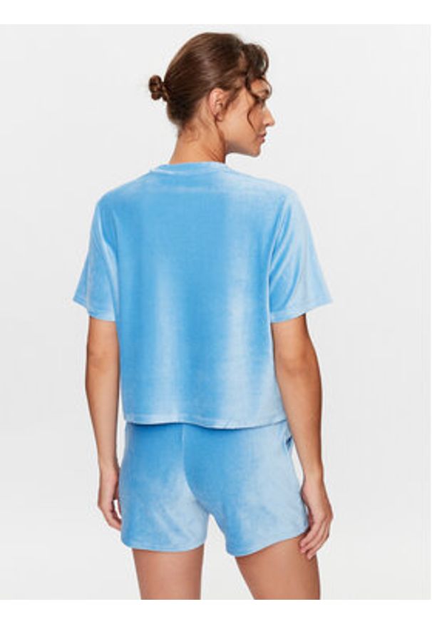 Hunkemöller Koszulka piżamowa 203212 Niebieski Comfortable Fit. Kolor: niebieski. Materiał: syntetyk