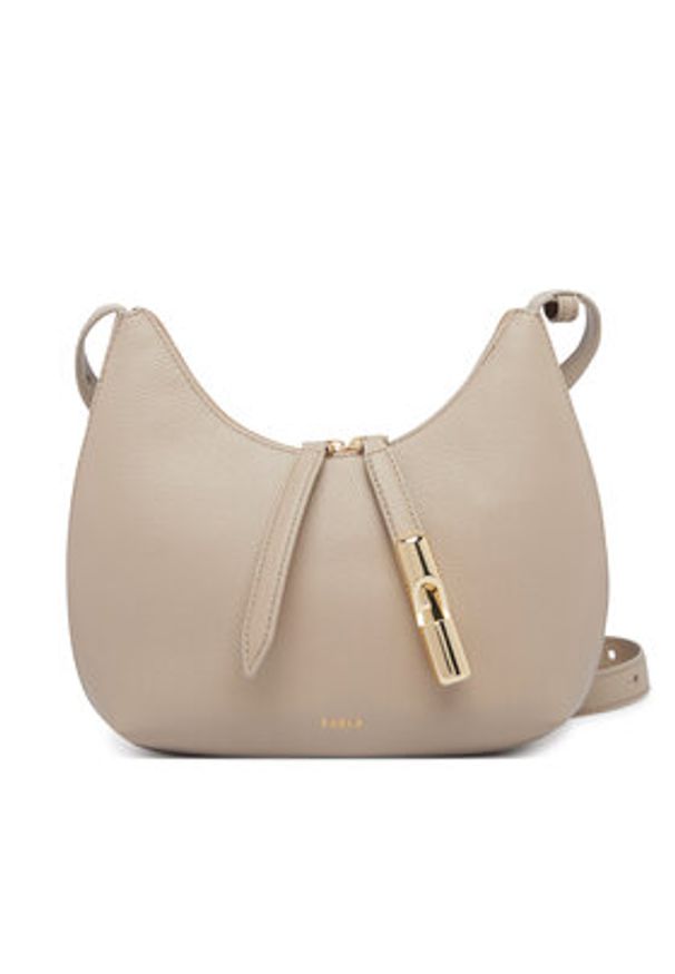 Furla Torebka Goccia S WB01500 BX3353 KH 4488S Beżowy. Kolor: beżowy. Materiał: skórzane