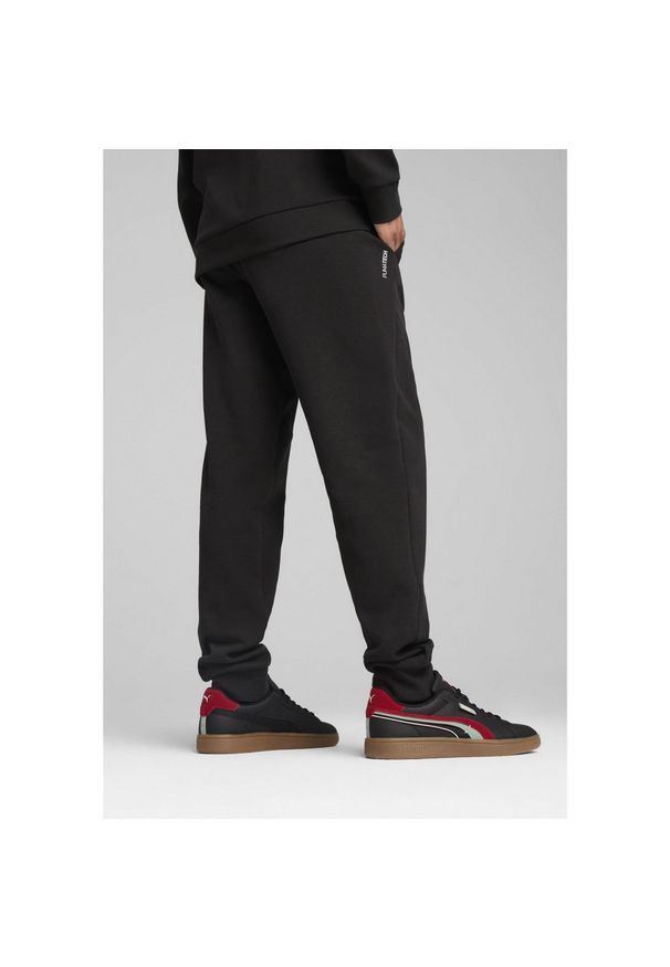 Puma - Męskie spodnie PUMATECH PUMA Black. Kolor: czarny. Materiał: dresówka