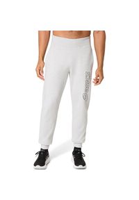 Spodnie do biegania Asics Logo. Kolor: szary. Materiał: dresówka. Długość: długie. Sport: fitness #1
