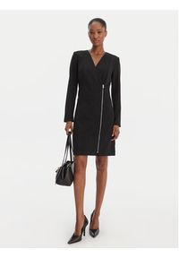 DKNY Sukienka koktajlowa DD5N2P53 Czarny Regular Fit. Kolor: czarny. Materiał: syntetyk. Styl: wizytowy #5