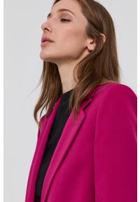 Karl Lagerfeld Marynarka kolor różowy jednorzędowa gładka. Okazja: na co dzień. Kolor: różowy. Wzór: gładki. Styl: casual #3