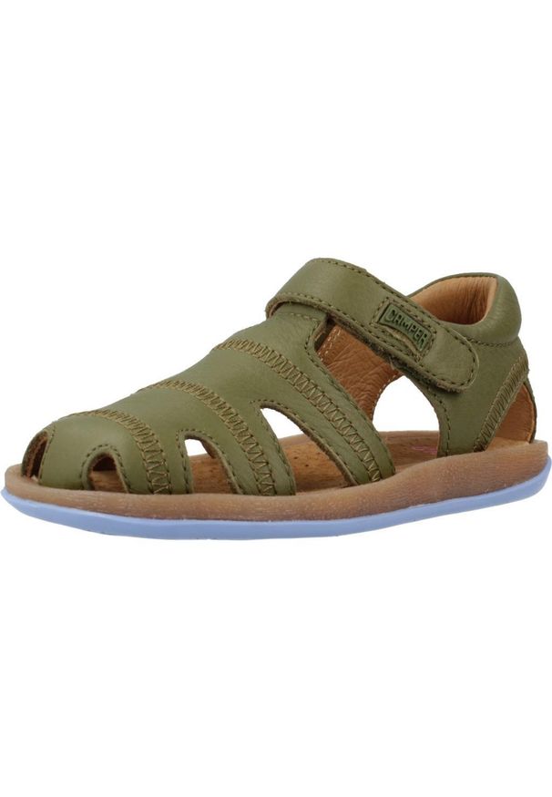 Camper - Sandały CAMPER SELLA JASPER/BICHO FW RY Zielony. Kolor: zielony. Materiał: skóra. Sezon: lato