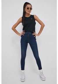 Levi's® - Levi's jeansy MILE HIGH damskie high waist. Okazja: na spotkanie biznesowe. Stan: podwyższony. Kolor: niebieski. Styl: biznesowy #2
