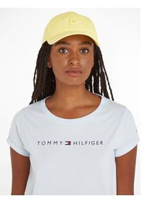 TOMMY HILFIGER - Tommy Hilfiger Czapka z daszkiem Beach Summer Soft Cap AW0AW16170 Żółty. Kolor: żółty. Materiał: materiał