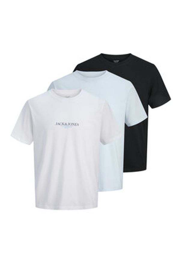 Jack & Jones - Jack&Jones Komplet 3 t-shirtów Billyburg 12291367 Kolorowy Regular Fit. Materiał: bawełna. Wzór: kolorowy