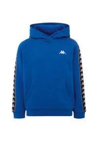 Bluza dla dzieci Kappa Igon niebieska. Okazja: na uczelnię. Kolor: niebieski. Materiał: dresówka. Styl: sportowy