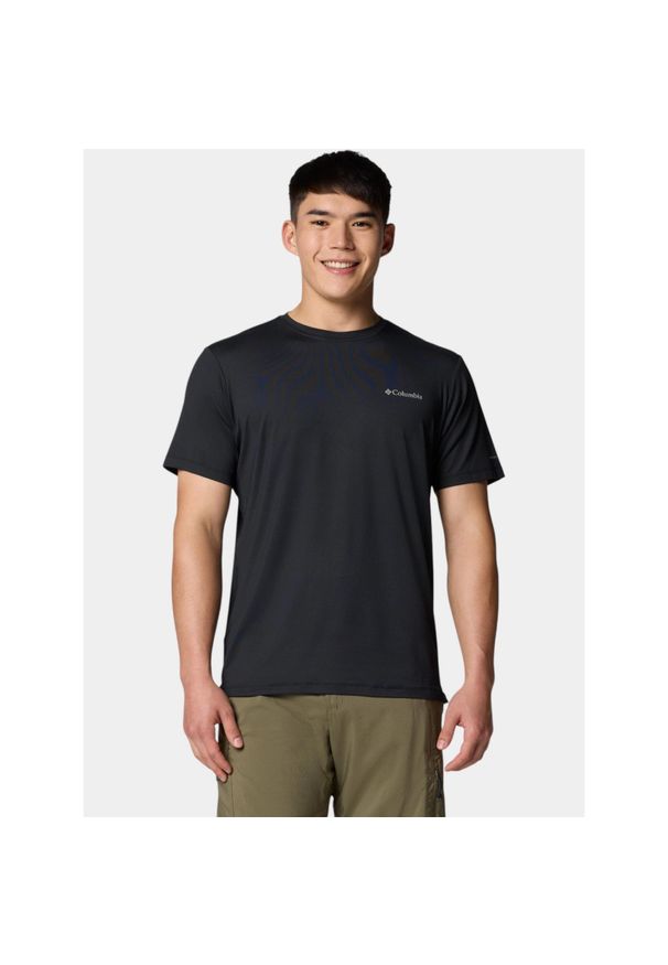 columbia - T-shirt Męski Columbia Tech Trail Utility. Kolor: czarny. Sport: turystyka piesza