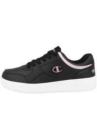 Buty do chodzenia damskie Champion Rebound Low. Zapięcie: sznurówki. Kolor: czarny. Materiał: syntetyk, tkanina, materiał. Szerokość cholewki: normalna. Sport: turystyka piesza