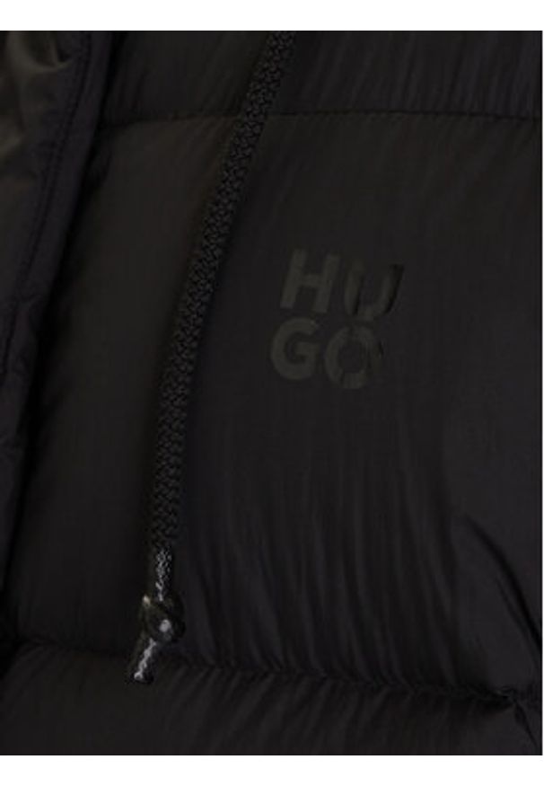 Hugo - HUGO Kurtka puchowa Fini-3 50546355 Czarny Regular Fit. Kolor: czarny. Materiał: syntetyk