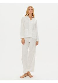 Lauren Ralph Lauren - LAUREN RALPH LAUREN Piżama 2 Pc Garment ILN92366 Écru Regular Fit. Materiał: bawełna