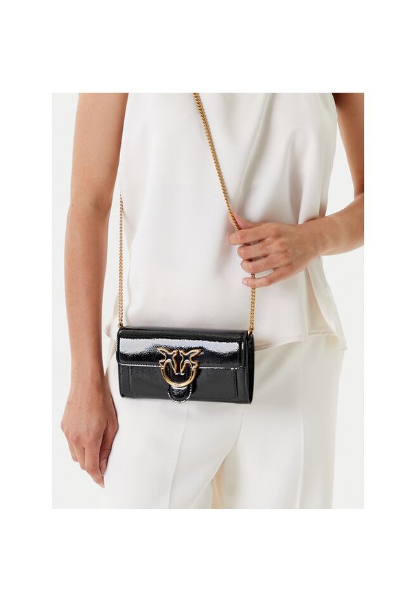 Pinko - Torba PINKO. Kolor: czarny