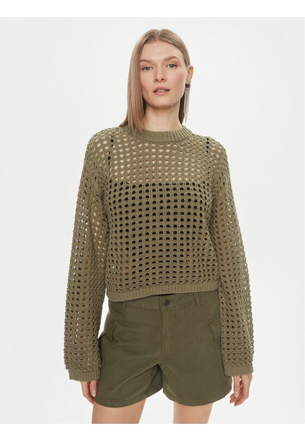 JDY Sweter Ronda 15317229 Zielony Regular Fit. Kolor: zielony. Materiał: syntetyk