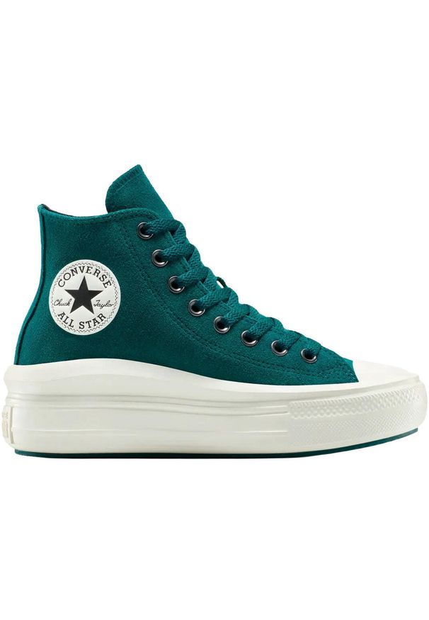 Buty sportowe Converse Chuck Taylor As Move. Kolor: niebieski. Materiał: zamsz, materiał. Sport: fitness