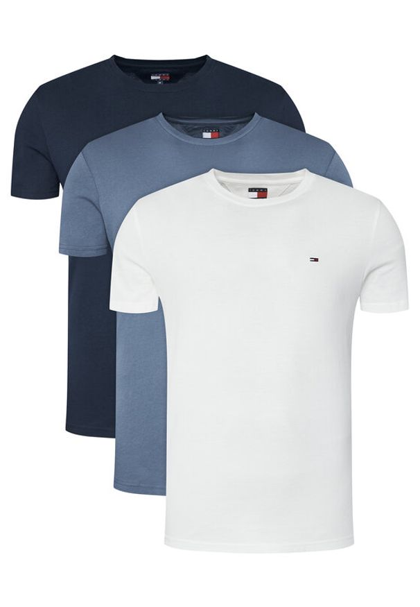 Tommy Jeans Komplet 3 t-shirtów DM0DM21579 Kolorowy Slim Fit. Materiał: bawełna. Wzór: kolorowy