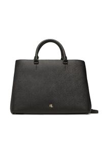 Lauren Ralph Lauren Torebka Hanna 37 431898556005 Czarny. Kolor: czarny. Materiał: skórzane