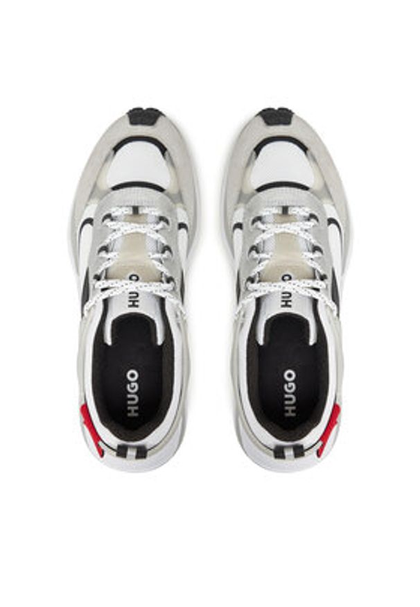 Hugo - HUGO Sneakersy 50541579 Biały. Kolor: biały. Materiał: skóra