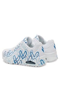 skechers - Skechers Sneakersy Uno - Spread the Love 155507/WBL Biały. Kolor: biały. Materiał: skóra #6