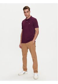 United Colors of Benetton - United Colors Of Benetton Polo 3089J3179 Fioletowy Regular Fit. Typ kołnierza: polo. Kolor: fioletowy. Materiał: bawełna